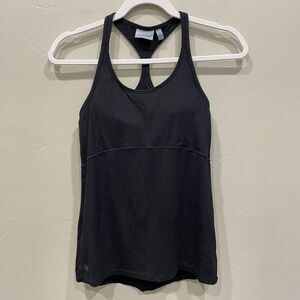 Athleta Black Swift Reach And Restore Built-in Bra Tank Top - Size: XS